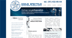 Desktop Screenshot of modus-spectrum.pl